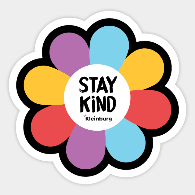 Flowers of hope: STAY KIND Sticker by Kleinburg Village